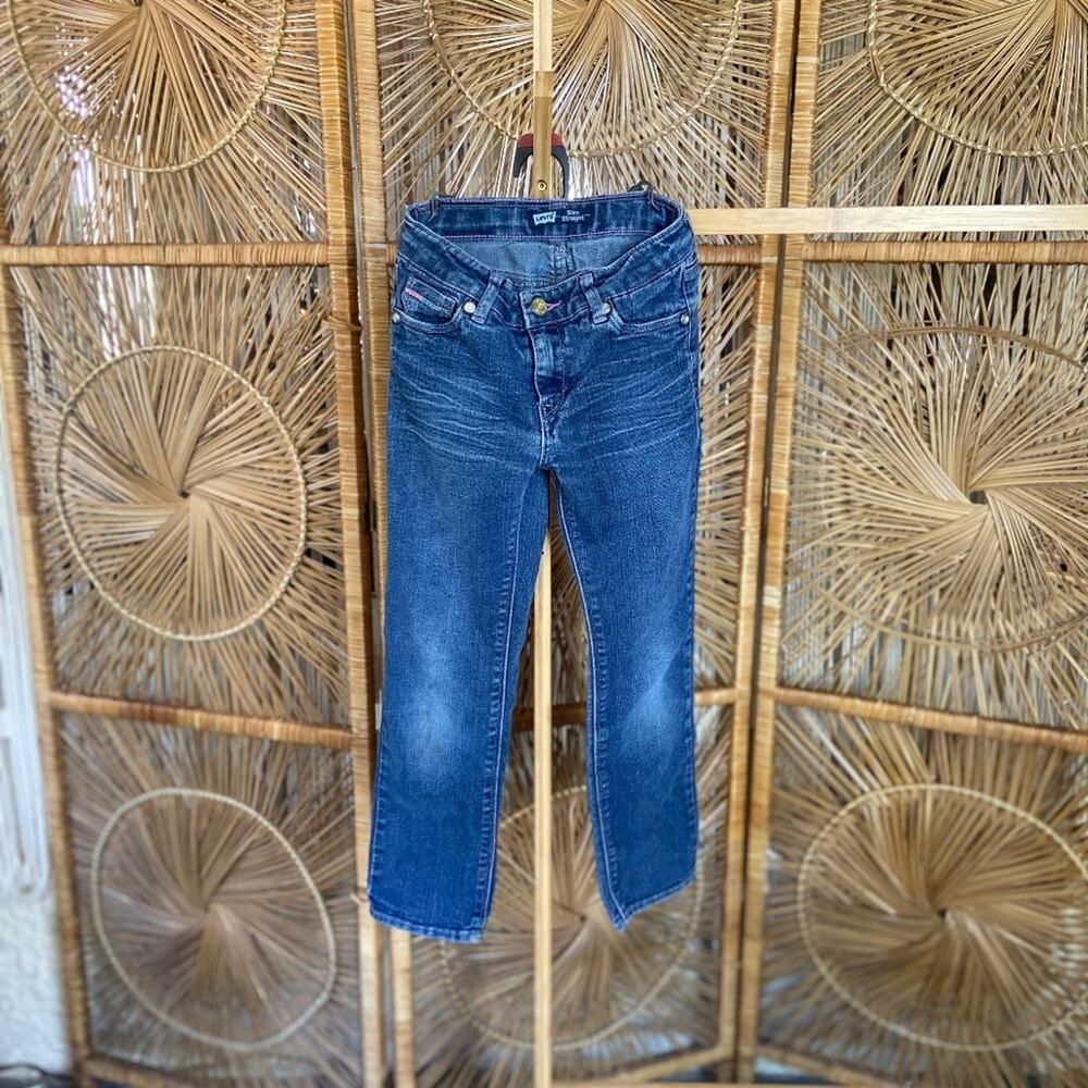 Levis Size 6 Girls Jeans with Sequin Pockets